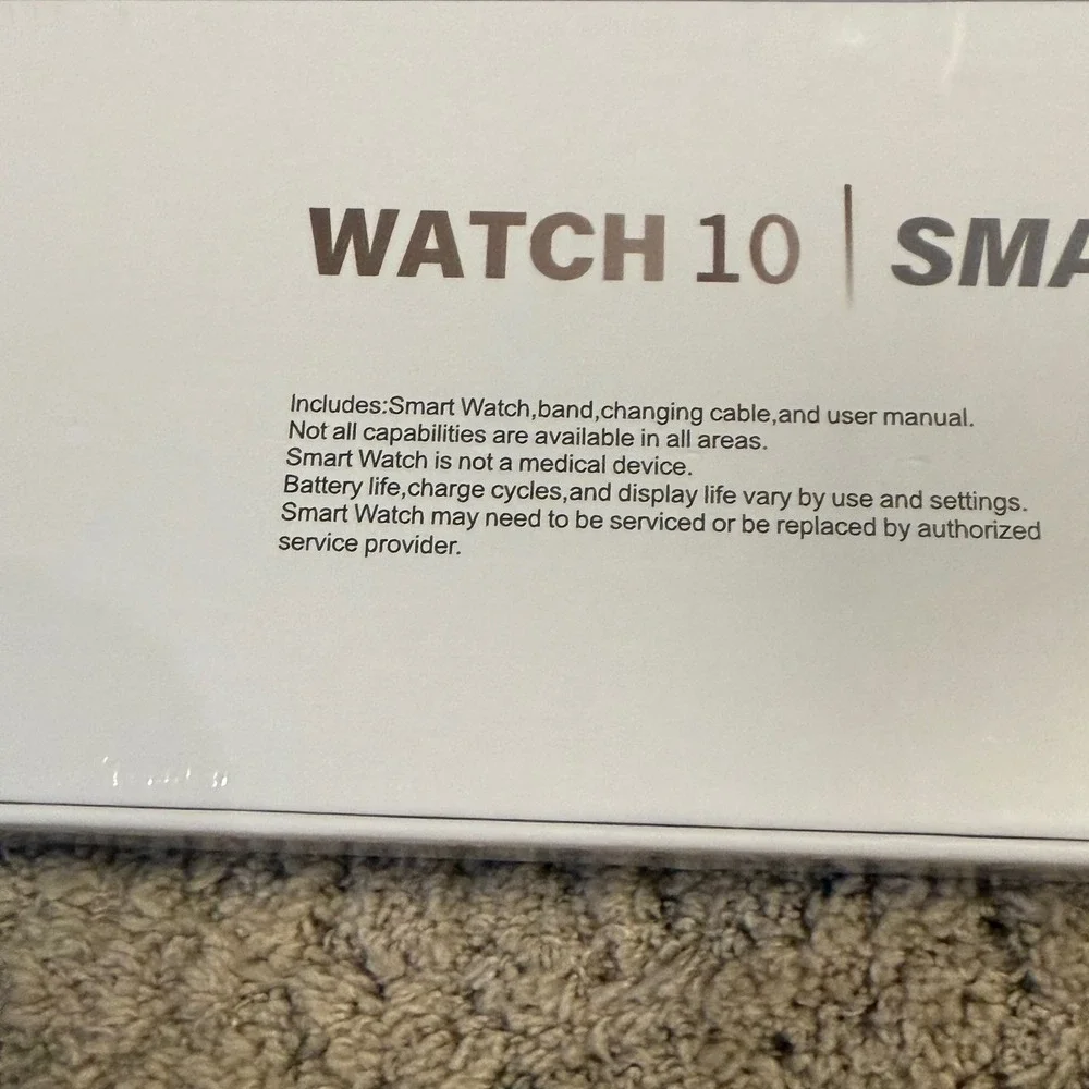 Watch 10 Smart Watch Series 10 AMOLED Display Thinstant Classic Black New Sealed
